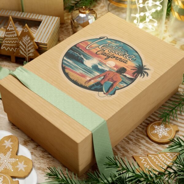 4622468003289220605_1200.jpeg Sticker, Ventura California Coastal Sunset Vibes, Beach Lover Gift, Travel Laptop Decal, Ocean Sea Theme Stationery, Planner Scrapbook