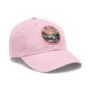 Carmel by the Sea Hat - Vibrant Sunset Leather Patch Cap, California Coastal Design, Retro Ocean View Travel Souvenir Gift