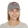 Sitges Spain Hat - Pixel Art Sunset Dad Cap with Leather Patch, Coastal Mediterranean Travel Souvenir