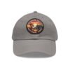 Joshua Tree National Park Hat - 8-Bit Pixel Art Retro Sunset Leather Patch Cap, Desert Baseball Dad Hat, California Souvenir