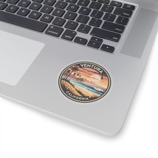 Sticker, Ventura California Sunset Paradise, Travel Stickers, Laptop Decal, Phone Sticker, Scrapbooking, Journaling Supplies