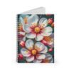 Vibrant Floral Spiral Notebook - White and Pink Flower Design
