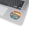 4829975920476308767_1200.jpeg Cadaqués Spain Pixel Art Sticker - Retro Sunset Coastal Village Design