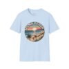 Zuma Beach Pixel Art T-Shirt - Retro Sunset Surf Tee, 8-Bit California Vibes, Vintage Beach Shirt, Cool Summer Coastal Style