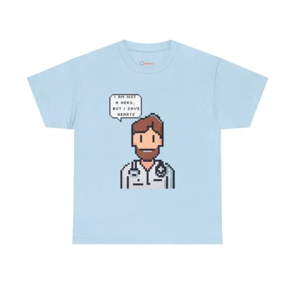 Pixel Doctor Shirt - Funny Medical Student Gift, Save Hearts Tee, Healthcare Worker Appreciation, Pixel Art T-Shirt for Doctors & Nurses