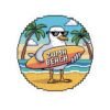 Zuma Beach Pixel Art Sticker - 8-Bit Seagull Surfboard Sticker, California Summer Vibes, Retro Gamer Beach Sticker, Cool Vinyl Decal