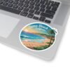 Zuma Beach California Sticker - Retro Sunset Beach Vinyl Decal, Coastal Aesthetic Travel Gift, Malibu Surf Vibes Decor