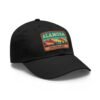 Alamosa Colorado Hat - Retro Sunset Rectangular Leather Patch Cap, Great Sand Dunes Mountains Souvenir Dad Hat, Travel Gift