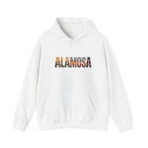 Alamosa Colorado Hoodie - Great Sand Dunes Souvenir Sweatshirt, Nature-Inspired Letter Print, Cozy Gift for Outdoor Lovers & Travelers