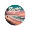 Zuma Beach Sticker - Retro Sunset California Vibes - Coastal Travel Gift