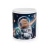 Capybara Astronaut Mug - Cosmic Space Art Coffee Cup with Earth - Cute Animal Lover Gift, Space Enthusiast Ceramic Mug