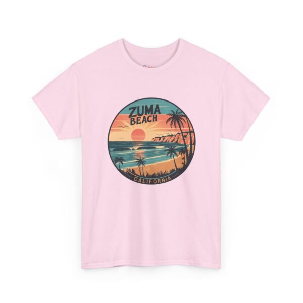Zuma Beach Retro California T-Shirt - Vintage Sunset Coastal Tee, Surf Style Graphic Shirt, Malibu Ocean Waves Apparel