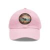 Ventura California Hat - Retro Coastal Embroidered Leather Patch Cap | Vintage Ocean Sunset Beach Design | Classic Dad Hat Gift