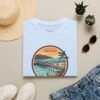Ventura, California | Aerial view drawing of Ventura Pier - Unisex Softstyle T-Shirt
