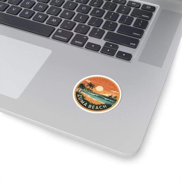 5296995566811694240_1200.jpeg Zuma Beach California Sticker - Retro Sunset Surf Vibes, Tropical Ocean Scene, Beach Lover Gift, Waterproof Vinyl Decal