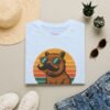 More Capy, Less Drama Funny Capybara T-Shirt, Retro Sunset Aesthetic Tee for Animal Lovers, Chill Vibes Shirt, Gift for Him or Herñ