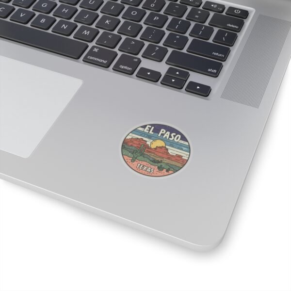 Desert Landscape Stickers, Southwest Cactus Decals, El Paso Texas Vinyl Stickers, Travel Adventure Souvenirs, USA State City Kiss-Cut Decor
