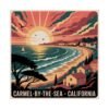 5340509089591164732_2048.jpeg Carmel-by-the-Sea Poster - Retro California Sunset Wall Art with Ocean, Sailboat & Seagulls - Coastal Vintage Travel Print Decor