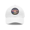 Sitges Spain Hat - Pixel Art Coastal Dad Cap with Leather Patch, Summer Beach Travel Souvenir