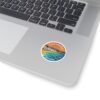 5382064830274004133_1200.jpeg Cadaqués España Sticker - Costa Brava Retro Travel Art - Round Vinyl Mediterranean Sticker - Spanish Souvenir Gift