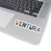 VENTURA California Sticker - Retro Coastal Design, 2x2 to 6x6 Vinyl Decal, Beach Vibes Aesthetic, Travel Gift, Van Life Accessory