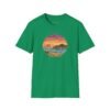 Embrace the Horizon: Pixel Art Ventura Pier Sunset - Unisex Softstyle T-Shirt