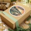 Cadaqués Pixel Art Sticker - Sunset Harbor Scene from Spain