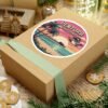 5584987468555071403_1200.jpeg Ventura California Sticker - Retro Pixel Art Sunset with Pier and Pelican, Beach Vibes Coastal Aesthetic Travel Design