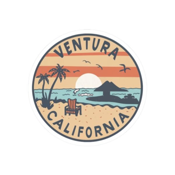 Sticker Sheet, Ventura California Sunset Design, Scrapbooking, Bullet Journal, Laptop Decals, Planner Accessories