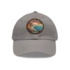 Cabo de Gata Hat - Spain Leather Patch Cap, Retro Coastal Sunset Design, Andalusia Travel Souvenir, Vintage Mediterranean Gift