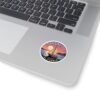 Sausalito California Sticker - Retro Sailboat Sunset Vinyl Decal, Coastal Bay Area Souvenir, Travel Gift Waterproof Car Laptop