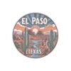 Desert Sunset Splendor Kiss-Cut Stickers, El Paso, Texas Decor, Cactus Sticker, Southwestern Gift, Scrapbooking Supplies, Laptop Decal