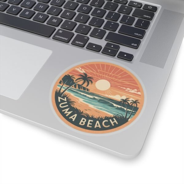 5953113686189578805_1200.jpeg Zuma Beach California Sticker - Retro Sunset Surf Vibes, Tropical Ocean Scene, Beach Lover Gift, Waterproof Vinyl Decal