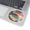 Kapaa Hawaii Pixel Art Sticker - Retro 16-Bit Sunset Beach Design with Palm Trees & Waves - Vintage Coastal Travel Souvenir