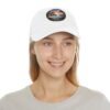Carmel by the Sea Hat - Pixel Art Sunset Leather Patch Cap, California Coastal Retro Style, Unique Vintage Travel Gift
