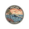 Stickers, Ventura California Waves Seagulls Peace, Laptop Decals, Water Bottle Stickers, Scrapbooking, Car Stickers, Vinyl Decals