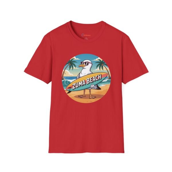 Zuma Beach Seagull T-Shirt - Fun Cartoon Tee, Summer Surf Vibes, California Beach Shirt, Cool Seagull Graphic Shirt