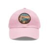 Cabo de Gata Hat - Spain Leather Patch Cap, Retro Sunset Coastal Design, Andalusia Travel Souvenir, Unique Mediterranean Gift