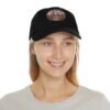 El Paso Texas Hat - Leather Patch Desert Sunset Cap with Cactus & River, Retro Travel Baseball Dad Hat, City Vibes Souvenir Apparel