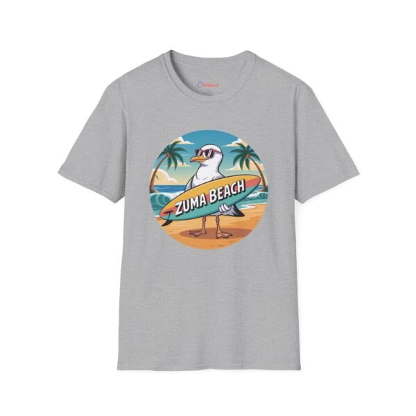 Zuma Beach Seagull T-Shirt - Fun Cartoon Tee, Summer Surf Vibes, California Beach Shirt, Cool Seagull Graphic Shirt