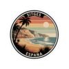 Sitges España: Sunset Cliffs & Palm Coast Sticker
