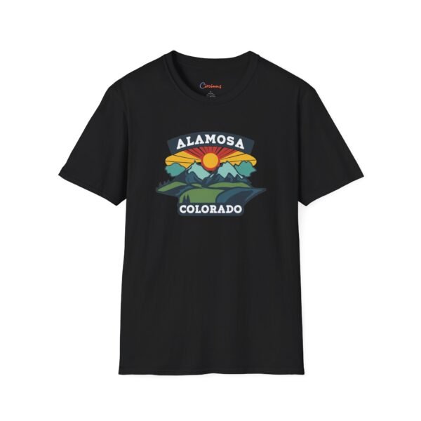 Alamosa, Colorado Unisex T-Shirt, Nature Lover Tee, Mountain Graphic Shirt, Outdoors Adventure Top, Wilderness Traveler Gift
