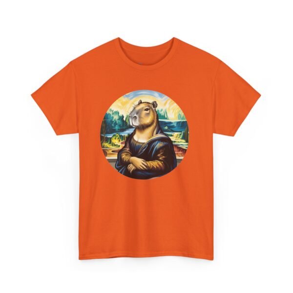 La Mona Capy | Funny Capybara Nation Tee - CapyLisa Art Parody Shirt, Cool Animal Lover Gift, Unisex Softstyle T-Shirt