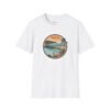 Ventura, California | Aerial view drawing of Ventura Pier - Unisex Softstyle T-Shirt