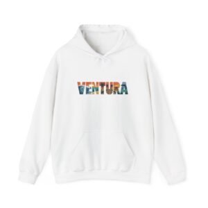 Ventura California Hoodie - Coastal Vibes Sweatshirt, Scenic Letter Print, Soft Unisex Gift for Beach Lovers & West Coast Fans