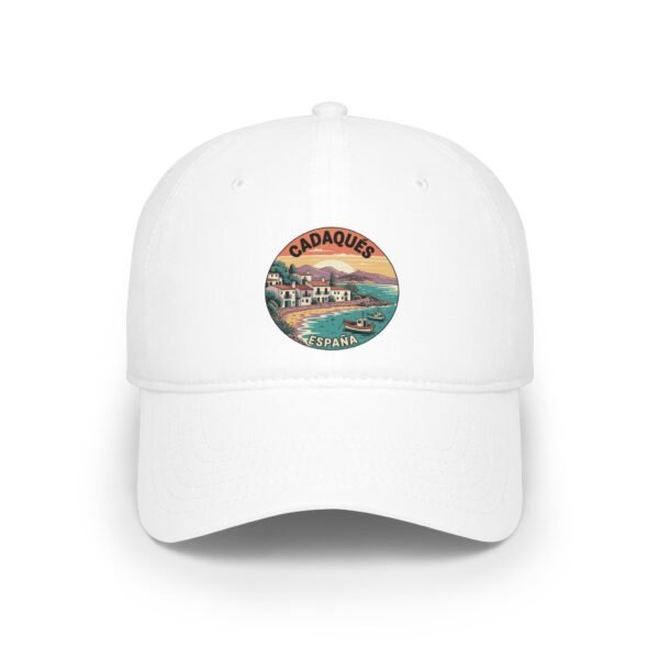 Cadaqués Spain Hat - Retro Coastal Dad Cap with Artistic Travel Design, Mediterranean Beach Souvenir, Spanish Village Gift