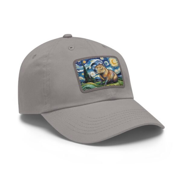 Capybara Starry Night Hat - Embroidered Funny Animal Baseball Cap, Van Gogh Inspired Parody Gift