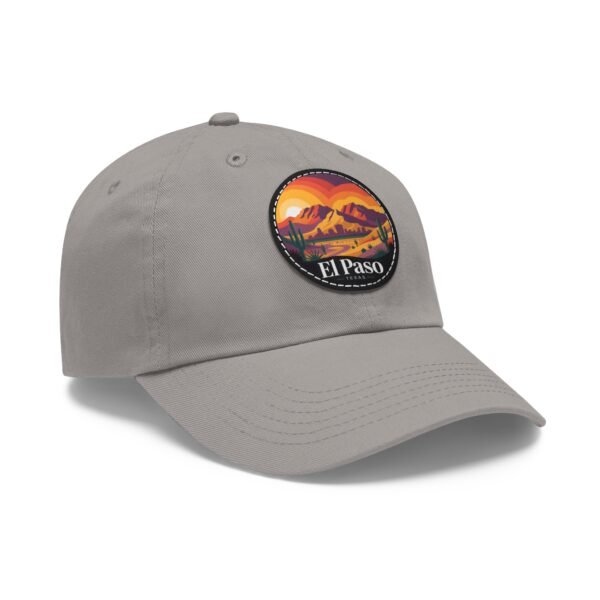 El Paso Texas Dad Hat - Retro Desert Sunset Embroidered Cap, Southwestern Patch Baseball Hat, Travel Gift, Unisex Coastal Style