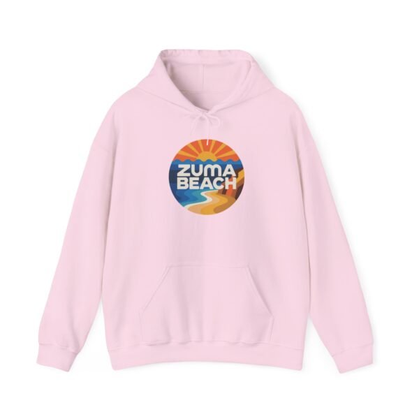 Zuma Beach Hoodie - Retro Sunset California Sweatshirt, Coastal Vibes Unisex Pullover, Surf Style Gift, Travel Souvenir, Beach Lover Apparel