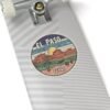 Desert Landscape Stickers, Southwest Cactus Decals, El Paso Texas Vinyl Stickers, Travel Adventure Souvenirs, USA State City Kiss-Cut Decor